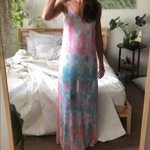 Boho vacation Tie-dye dress